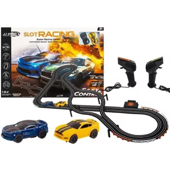 LEAN TOYS Tor wyścigowy 2 Samochody Kontrolery Samochody na torze