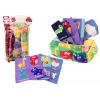 LEAN TOYS Miękka Chusteczkowa Puszka z 6 Tkaninami i 3 Szeleszczącymi Kolorowymi Chusteczkami