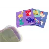 LEAN TOYS Miękka Chusteczkowa Puszka z 6 Tkaninami i 3 Szeleszczącymi Kolorowymi Chusteczkami