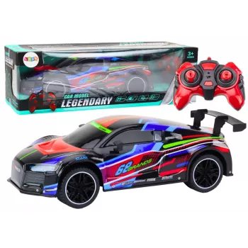 LEAN TOYS RC Samochód Sportowy 1:10 25km/h Światła Czarny