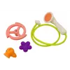 LEAN TOYS Zabawka do kąpieli Wieloryb 3 Końcówki Pomarańczowy