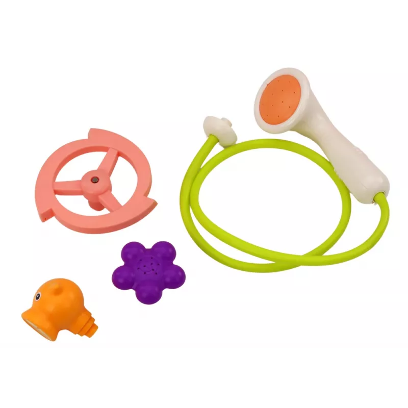 LEAN TOYS Zabawka do kąpieli Wieloryb 3 Końcówki Pomarańczowy