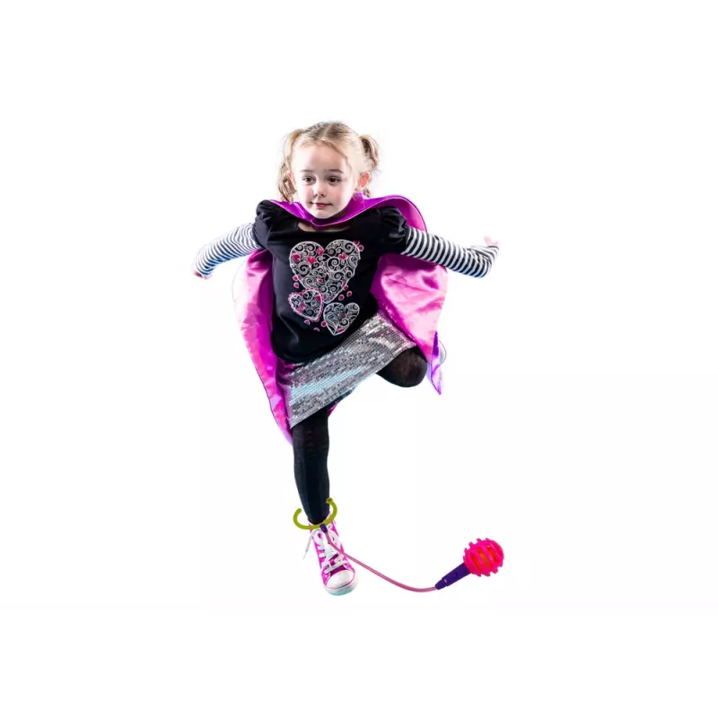 LEAN TOYS Skipper Hula Hop Skakanka, Różowa, LED