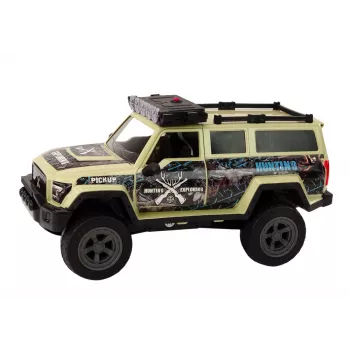 LEAN TOYS Off-Road Hunting Car Hunter Bear Lights Sounds Beige