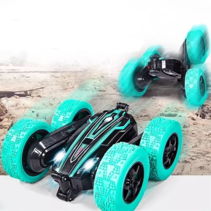 LEAN TOYS Twister Samochód Kaskaderski Sterowany Gesty Dłoni Pilot Zdalnie Niebieski