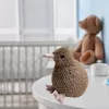 LEAN TOYS Pluszowy Ptak Kiwi Pluszowa Zabawka Maskotka Przytulanka Ciemny Brąz 25cm