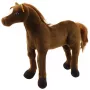 LEAN TOYS Pluszowy Koń Maskotka Przytulanka Ciemnobrązowy 40cm x 37cm
