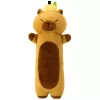 LEAN TOYS Pluszowa Maskotka Kapibara z Podłużną Poduszką Wałkiem Owocową Brązowa 45cm