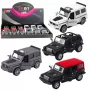LEAN TOYS Samochód terenowy SUV z metalu z napędem pull-back, otwierane drzwi, mix