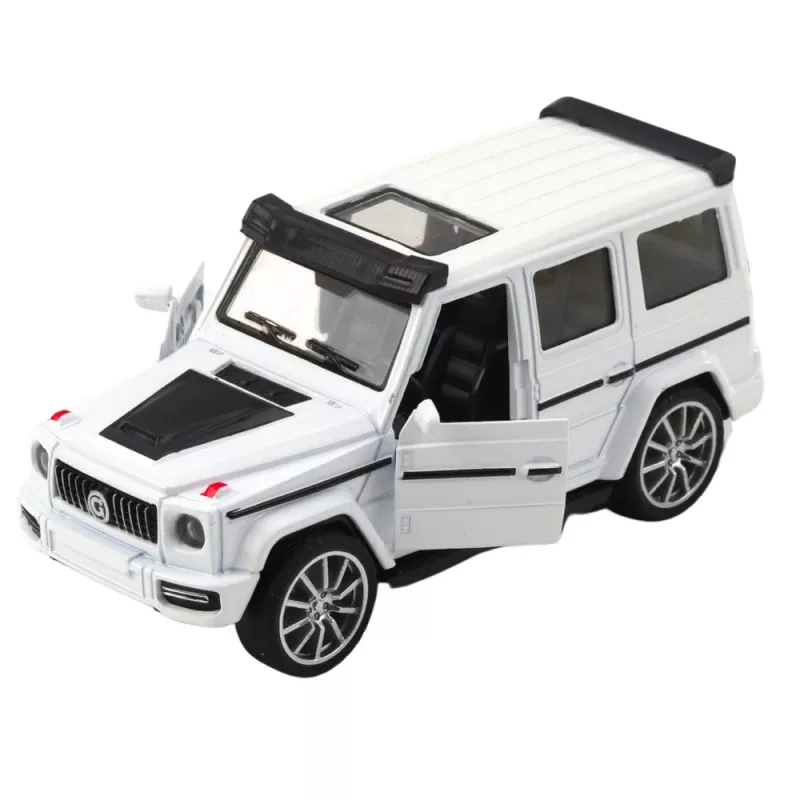LEAN TOYS Samochód terenowy SUV z metalu z napędem pull-back, otwierane drzwi, mix