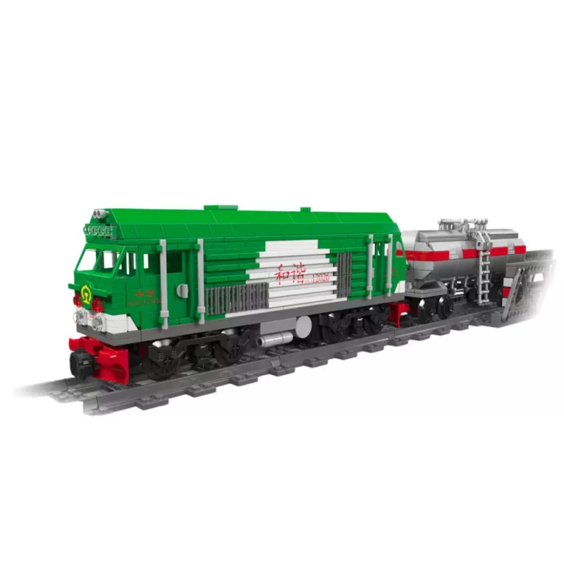 LEAN TOYS Klocki konstrukcyjne Zdalnie sterowany czołg pociąg RC 1090 szt.