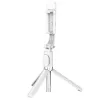 LEAN Selfie Stick Tripod Phone Remote Control Bluetooth Holder ZS8 White