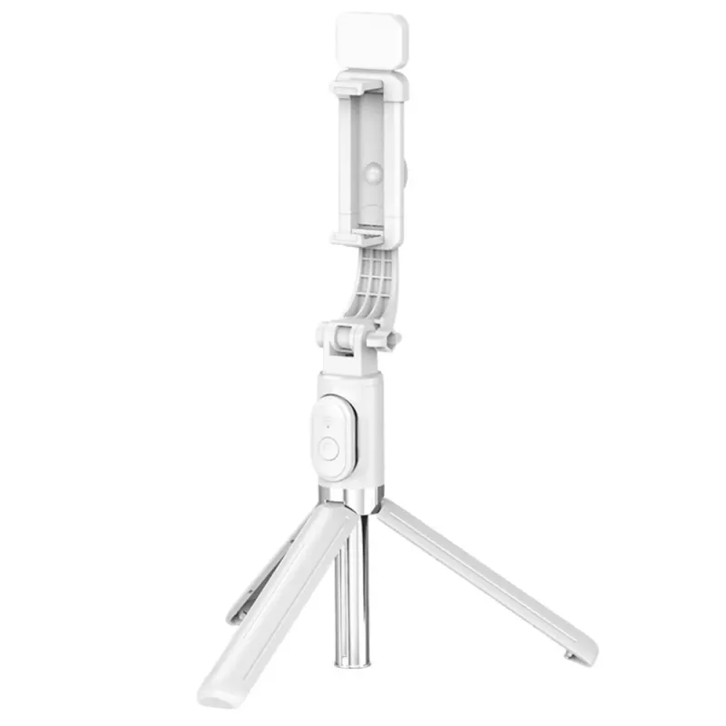 LEAN Selfie Stick Tripod Phone Remote Control Bluetooth Holder ZS8 White