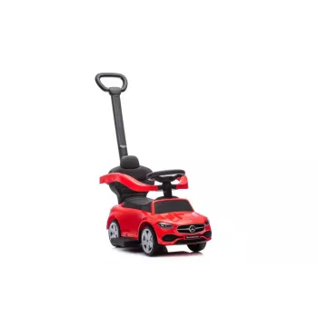 LEAN TOYS Jeździk z rączką Mercedes 3w1 Czerwony