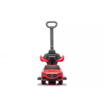 LEAN TOYS Jeździk z rączką Mercedes 3w1 Czerwony