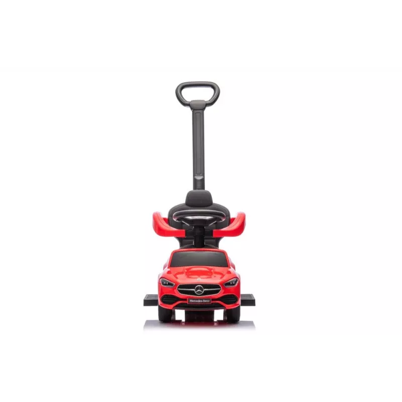 LEAN TOYS Jeździk z rączką Mercedes 3w1 Czerwony