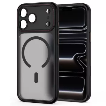 TECH-PROTECT MAGCAM MAGSAFE IPHONE 17 PRO MAX / 18 PRO MAX CZARNO-CZERWONY MATOWY