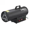 NEO TOOLS 90-085-01 Nagrzewnica gazowa 50 kW z termostatem, IPX4, LPG, przepływ powietrza 1000 m³/h, w zestawie reduktor i wąż