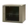 Szafa sieciowa naścienna EMITER EM/AS6409X 9U 600x450x500 mm z drzwiami ze szkła hartowanego