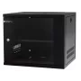 EMITER EM/SH02B5409-08 szafa sieciowa 19 inch 9U do montażu naściennego, szklane drzwi, 550x450x455 mm, czarna