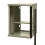 EMITER EM/SOHO-9U 10 inch szafa sieciowa 9U do montażu naściennego ze szklanymi drzwiami, 325×330×445 mm, czarna