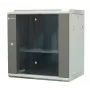EMITER EM/AP6412 12U szafa sieciowa ścienna 600x450x635mm szklane drzwi czarna
