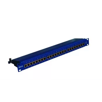 PANEL PATCH 19 inch, 24xRJ45 STP CAT.5E (1U) NIEBIESKI DCN/PPFA674BKS248C5E
