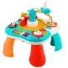 LEAN TOYS Edukacyjny Stół Interaktywny Panel Muzyczny Pianino 2 w 1 Turkusowy