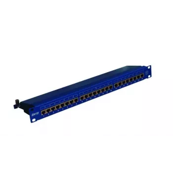 Panel EMITERNET 19, 24xRJ45 STP kat.6 (1U) z półką, niebieski DCN/PPFA674EKS248C6