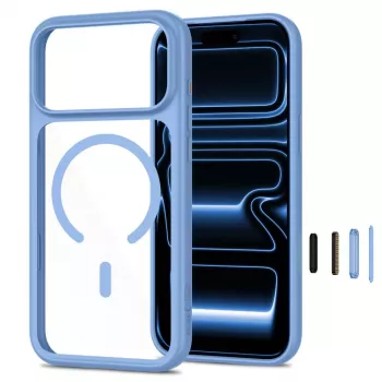 TECH-PROTECT MAGONE MAGSAFE CC + GLASS 2-PACK IPHONE 17 PRO / 18 PRO JASNONIEBIESKI/PRZEZROCZYSTY