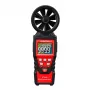 HABOTEST HT625B Cyfrowy anemometr z USB, miernik prędkości wiatru/temperatury/objętości powietrza, podświetlany LCD, zewnętrzny czujnik wiatraczkowy