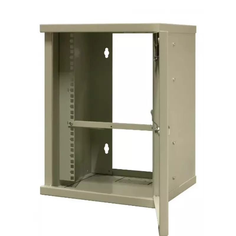 EMITER EM/SH02B5412-08 Light Series szafa sieciowa 19 cali 12U do montażu naściennego, drzwi ze szkła hartowanego, 550×450×590 mm