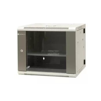 EMITER EM/AH6509 19-calowa szafa wisząca dzielona 9U z drzwiami ze szkła hartowanego, 600x550x500 mm, czarna