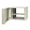 EMITER EM/AH6509 19-calowa szafa wisząca dzielona 9U z drzwiami ze szkła hartowanego, 600x550x500 mm, czarna