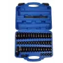 Ściągacz tulei łożyskowych z adapterami prasowymi 52el. 18-74mm SREBRNY