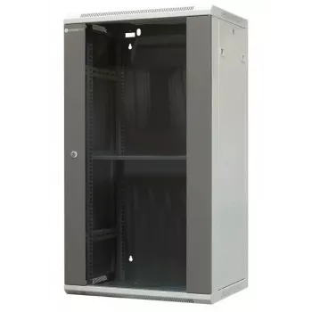EMITER EM/AP6422 22U Szafa Rackowa Ścienna 600x450x1083mm ze Szklanymi Drzwiami Przednimi