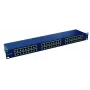PANEL EMITERNET 19, 48XRJ45 STP KAT.6 (1U) Z PÓŁKĄ, NIEBIESKI