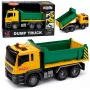 LEAN TOYS Wywrotka budowlana z wywrotem, otwieraną klapą, światłami i dźwiękami 1:14