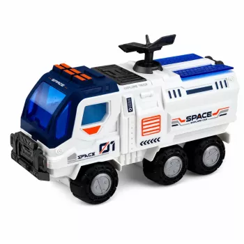 LEAN TOYS Duży zestaw kosmiczny stacja rakieta prom pojazd badawczy astronauci