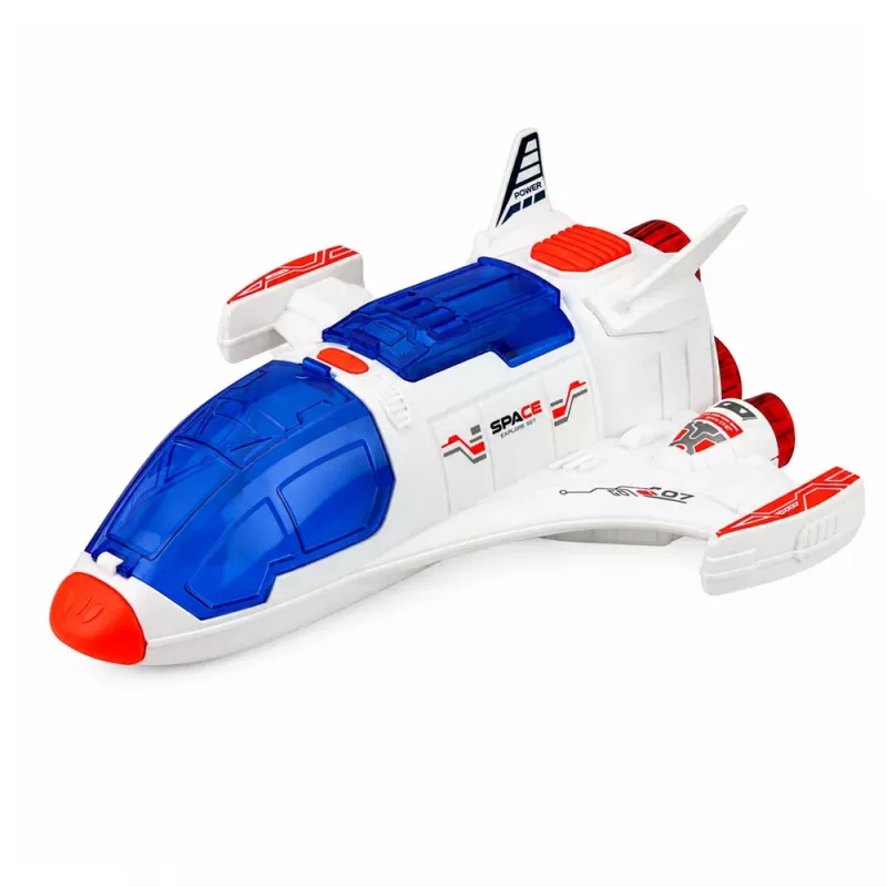 LEAN TOYS Duży zestaw kosmiczny stacja rakieta prom pojazd badawczy astronauci