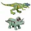 LEAN TOYS Zestaw Bazy Badawczej Dinozaurów z Figurkami Dinozaurów, Wieżą, Klatką i Akcesoriami