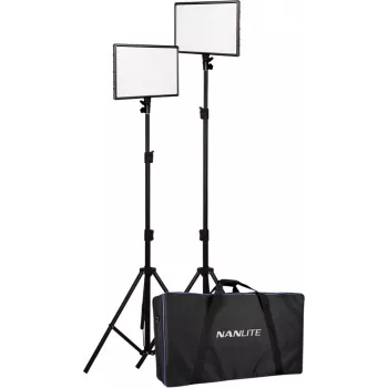 Nanlite LUMIPAD 25 2KIT Zestaw paneli LED dwukolorowych ze statywami i torbą
