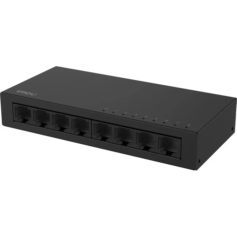 IMOU SF108 8-portowy niezarządzalny przełącznik Fast Ethernet Desktop, obudowa metalowa, 10/100 Mbps, Plug and Play