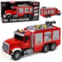 LEAN TOYS Wóz strażacki Straż Pożarna Wysuwana drabina Wąż wodny Światła Dźwięki