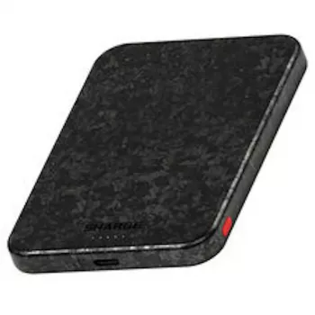 SHARGE CarbonMag 5K Powerbank, 15W Qi, 20W USB-C - 5.000mAh, czarny
