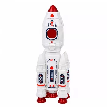 LEAN TOYS Zestaw Kosmiczny Rakiety Prom Astronauci Moduł Światła Dźwięki