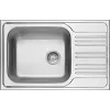 DEANTE ZEX 311B Zlew stalowy 1-komorowy z ociekaczem, stal nierdzewna, odwracalny, 780x435 mm