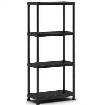 Regał KETER 4-poziomowy Shelf 60 z 4 półkami 60x30x135cm czarny
