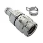 Koolance QDT3 Viton złącze szybkozłączne, żeńskie, do montażu panelowego - 10 mm ID (3/8 cala)