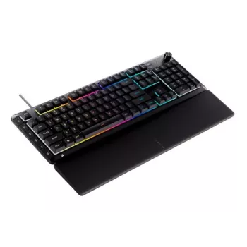 CORSAIR SKIFF 100 PLUS Przewodowa Klawiatura Gamingowa z Podświetleniem RGB 10 Stref Czerwona